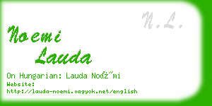 noemi lauda business card